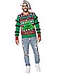 Light-Up Balls Deep in Christmas Ugly Christmas Sweater