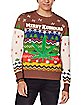 Light-Up Merry Kushmas Ugly Christmas Sweater