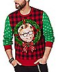 Light-Up Ralphie Wreath Ugly Christmas Sweater - A Christmas Story