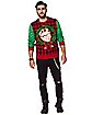 Light-Up Ralphie Wreath Ugly Christmas Sweater - A Christmas Story
