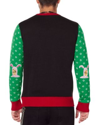Light-Up Ralphie Wreath Ugly Christmas Sweater - A Christmas Story