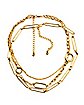 Multi-Pack Chain Choker Necklaces - 3 Pack