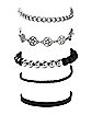 Multi-Pack Pentagram and Chain Bracelets - 5 Pack