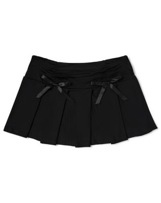 Black Bow Mini Skirt