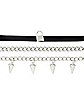 Multi-Pack Spike Chain and Lock Choker Necklaces - 3 Pack