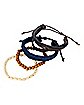 Multi-Pack Bead Cord and Braid Bracelets 4 Pack