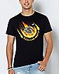 Flaming Spaceship Episode 1 T Shirt - Rick and Morty