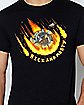 Flaming Spaceship Episode 1 T Shirt - Rick and Morty