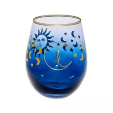 Glitter Sun and Moon Stemless Wine Glass - 20 oz. at Spencer's