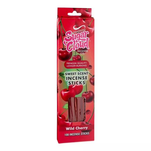 Sugar Cloud Wild Cherry Incense Sticks - 100 Pack at Spencer's