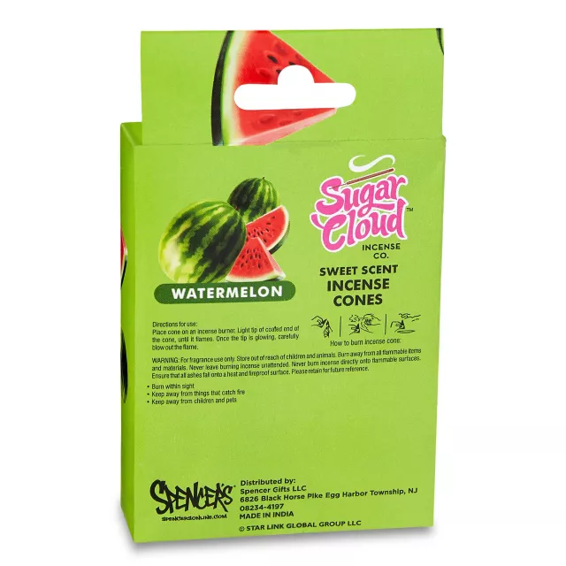 Sugar Cloud Watermelon Incense Cones - 50 Pack at Spencer's