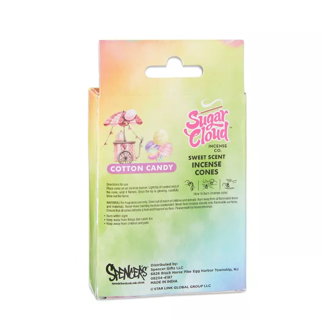 Sugar Cloud Cotton Candy Incense Cones - 50 Pack at Spencer's