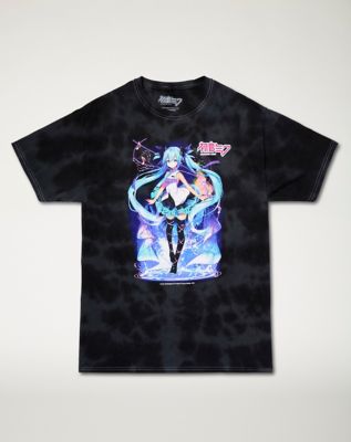 Tie Dye Hatsune Miku T Shirt - Spencer's