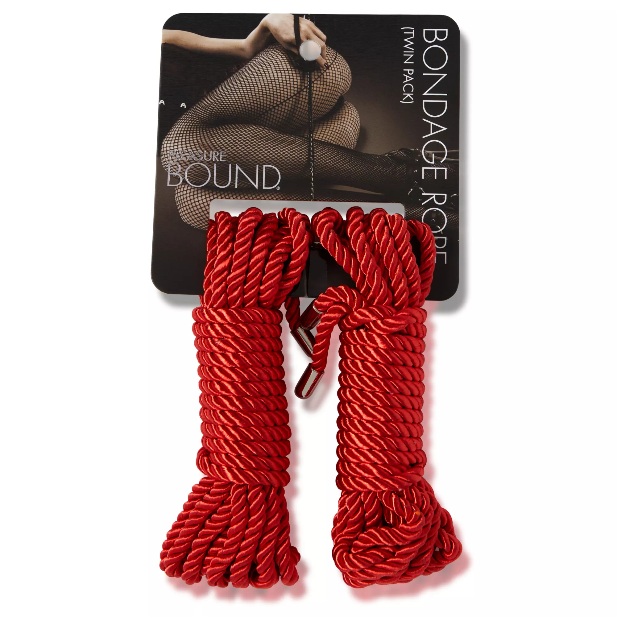 Red Bondage Rope Twin Pack - Pleasure Bound at Spencer's
