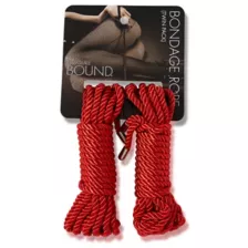 Red Bondage Rope Twin Pack - Pleasure Bound at Spencer's