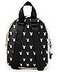 Black Playboy Bunny Mini Backpack