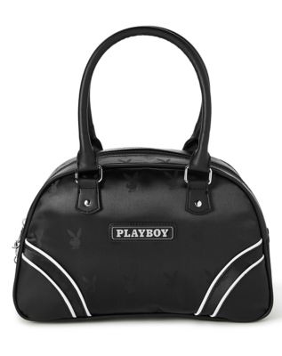Playboy black courier bag
