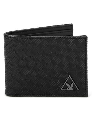 Black Playboy Logo Bifold Wallet - Spencer's