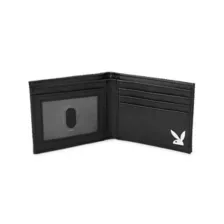 Black Playboy Logo Bifold Wallet at Spencer's