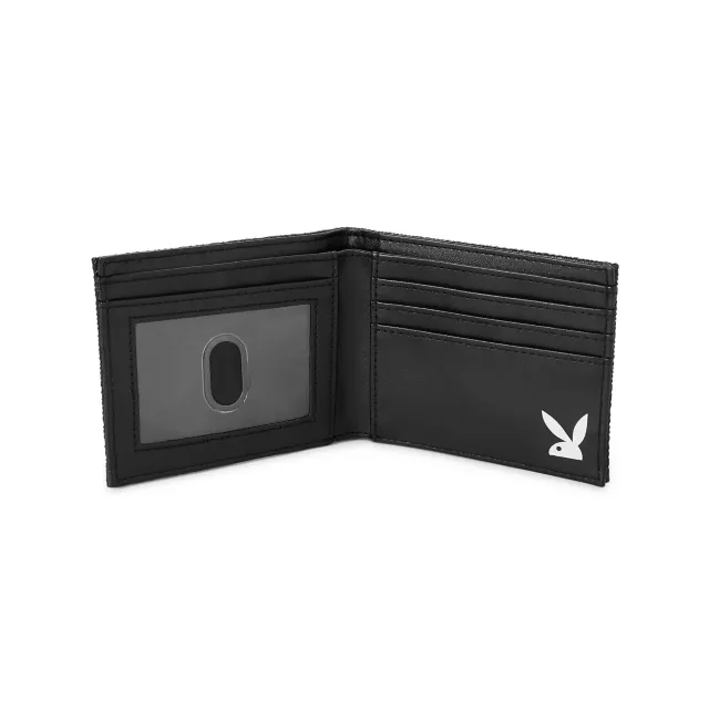 Black Playboy Logo Bifold Wallet at Spencer's