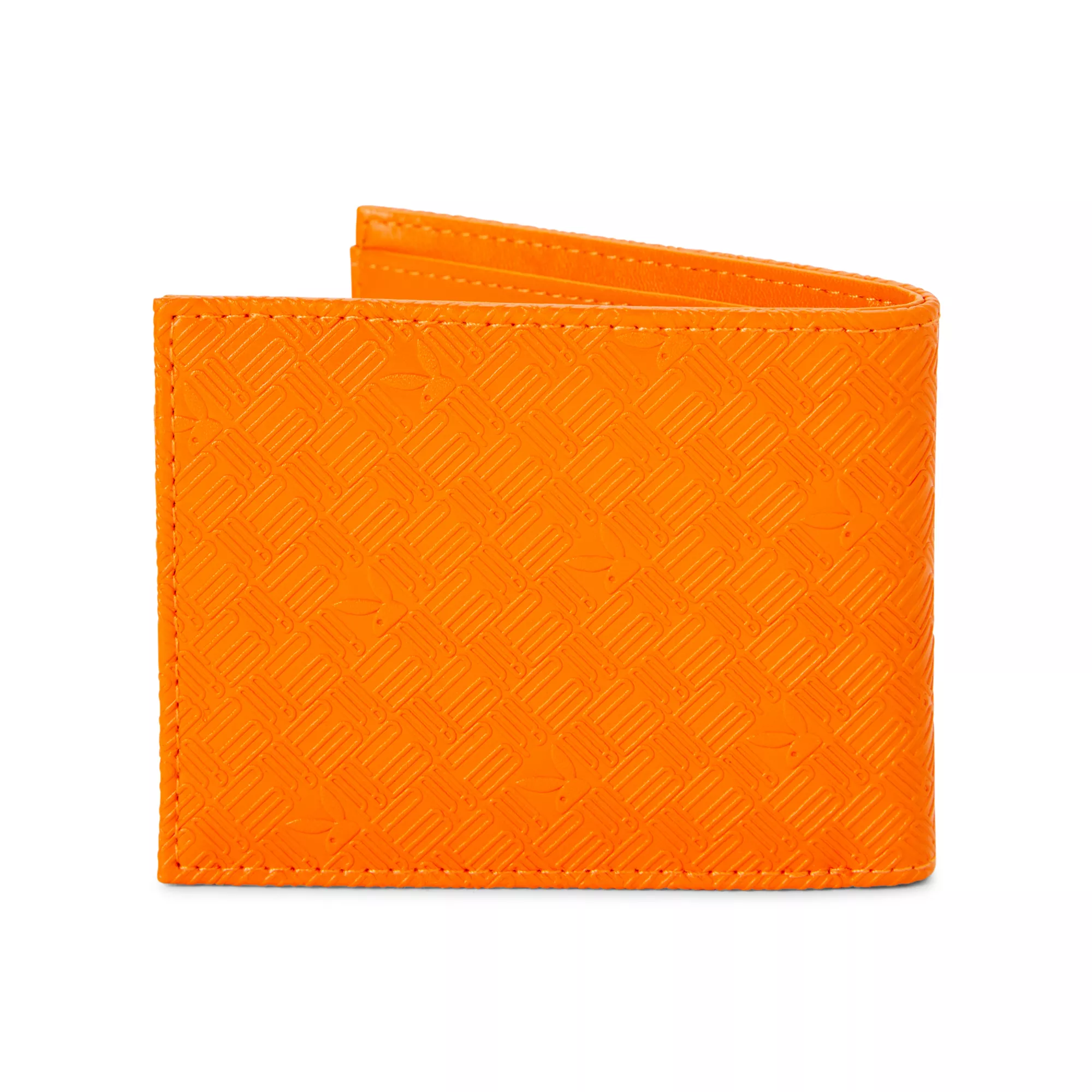 Orange Playboy Logo Bifold Wallet