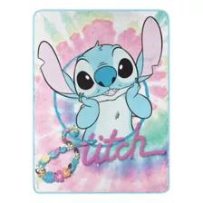 Stitch Floral Fleece Blanket - Lilo & Stitch at Spencer's