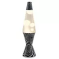 17 Inch Black and White Swirl Lava Lamp at Spencer's