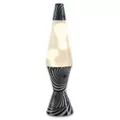 17 Inch Black and White Swirl Lava Lamp at Spencer's