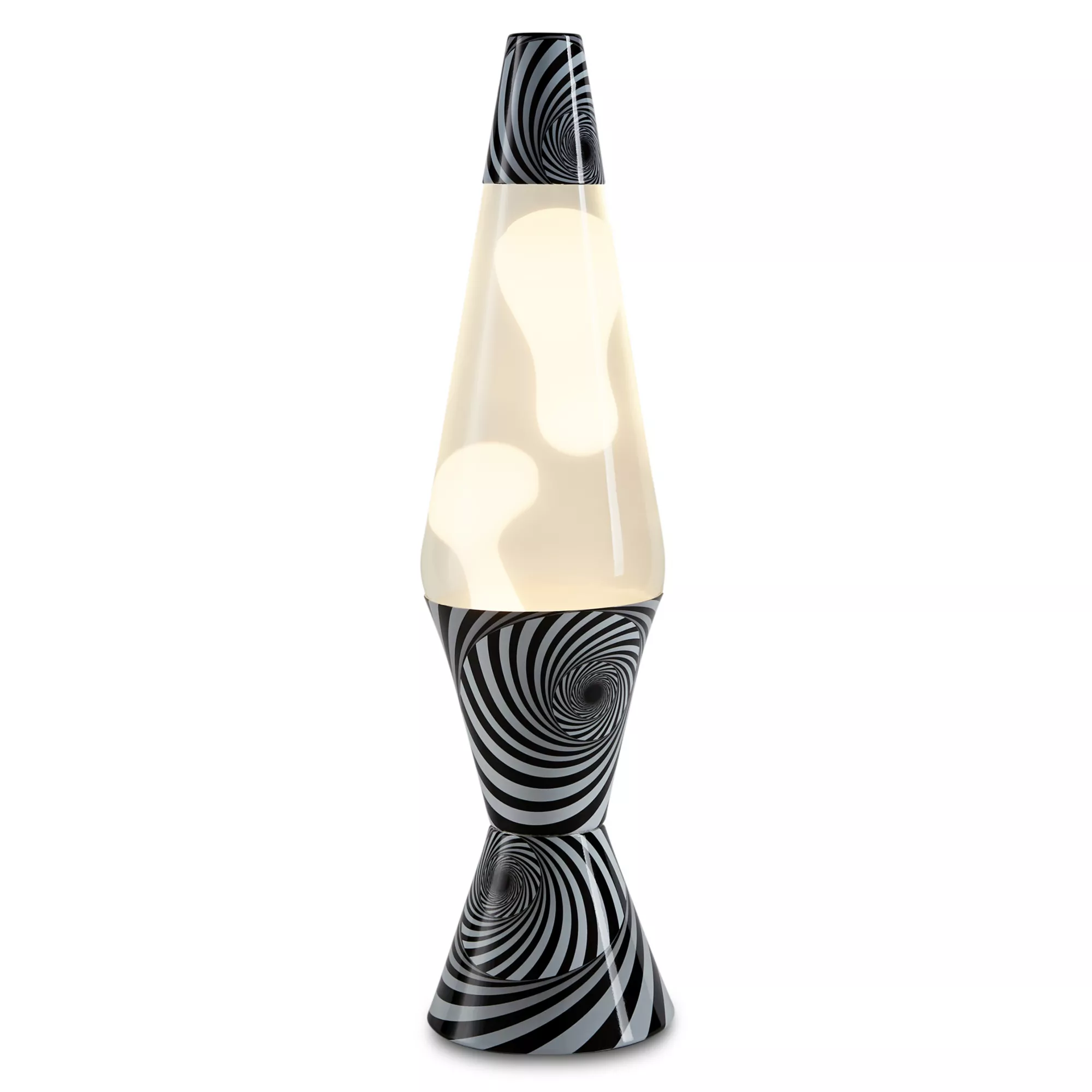 17 Inch Black and White Swirl Lava Lamp at Spencer's