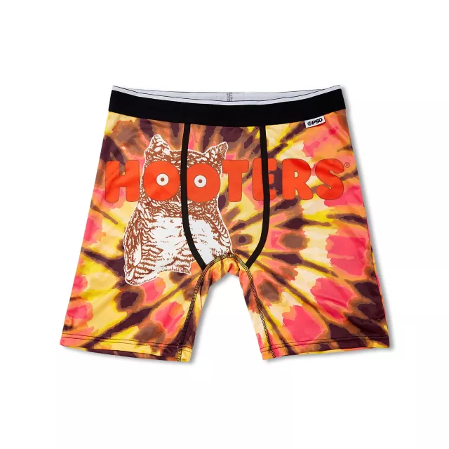 Tie Dye Hooters Boxer Briefs at Spencer's