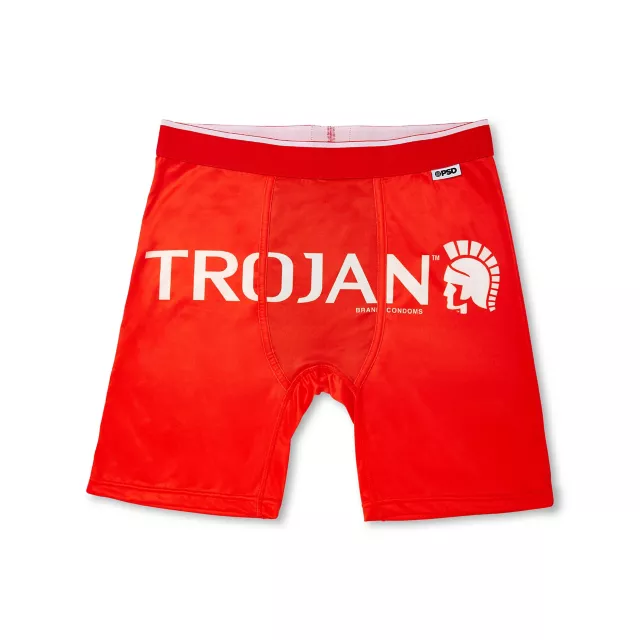 Red Trojan Boxer Briefs at Spencer's