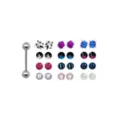Single Barbell with Extra Spikey Balls - 14 Gauge at Spencer's