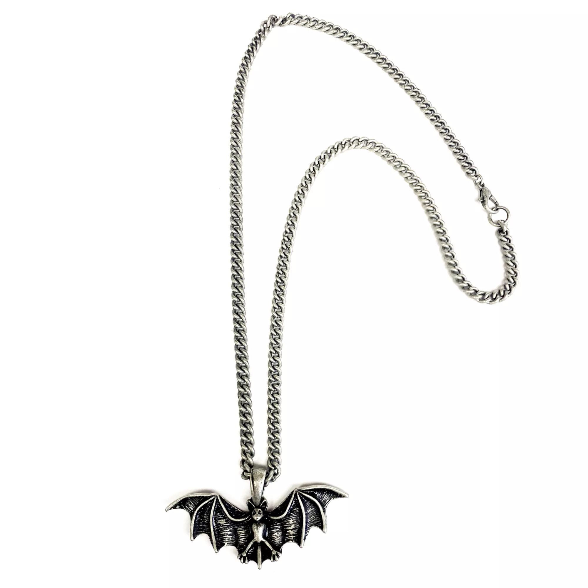 Bat Pendant Chain Necklace at Spencer's