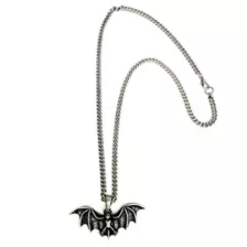 Bat Pendant Chain Necklace at Spencer's