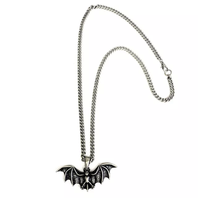 Bat Pendant Chain Necklace at Spencer's