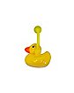 Yellow Rubber Duck Belly Ring - 14 Gauge
