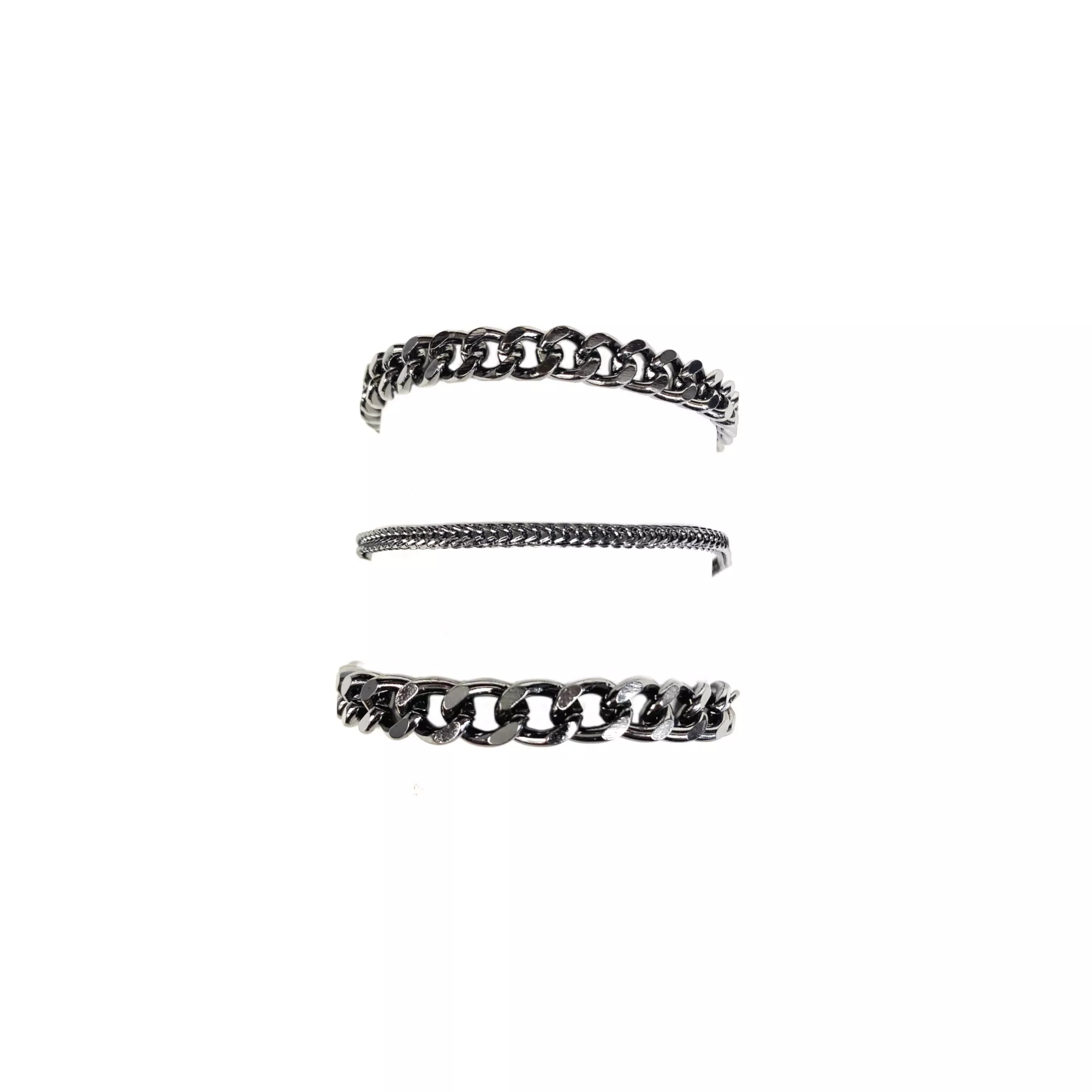 Multi-Pack Curb Chain Bracelets - 3 Pack at Spencer's