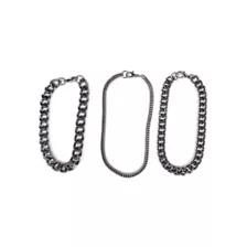 Multi-Pack Curb Chain Bracelets - 3 Pack at Spencer's