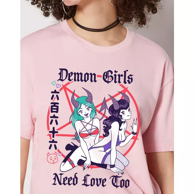 Demon Girls Need Love Too T Shirt at Spencer's