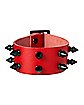 Red and Black Spike Cuff Bracelet
