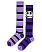 Purple Jack Skellington Knee High Socks - The Nightmare Before Christmas
