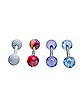 Multi-Pack Blue and White Barbells 4 Pack - 14 Gauge