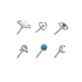 Multi-Pack Blue CZ Opal-Effect Galaxy Nose Pins 6 Pack at Spencer's