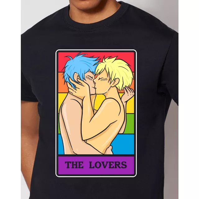 Rainbow Pride The Lovers Tarot Card T Shirt at Spencer's