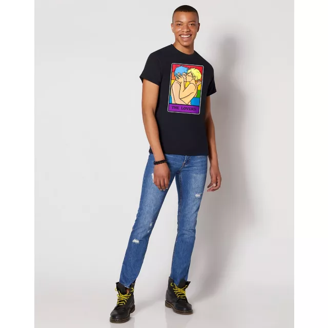 Rainbow Pride The Lovers Tarot Card T Shirt at Spencer's
