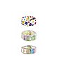 Multi-Pack Stars Iridescent and Confetti Rings 3 Pack
