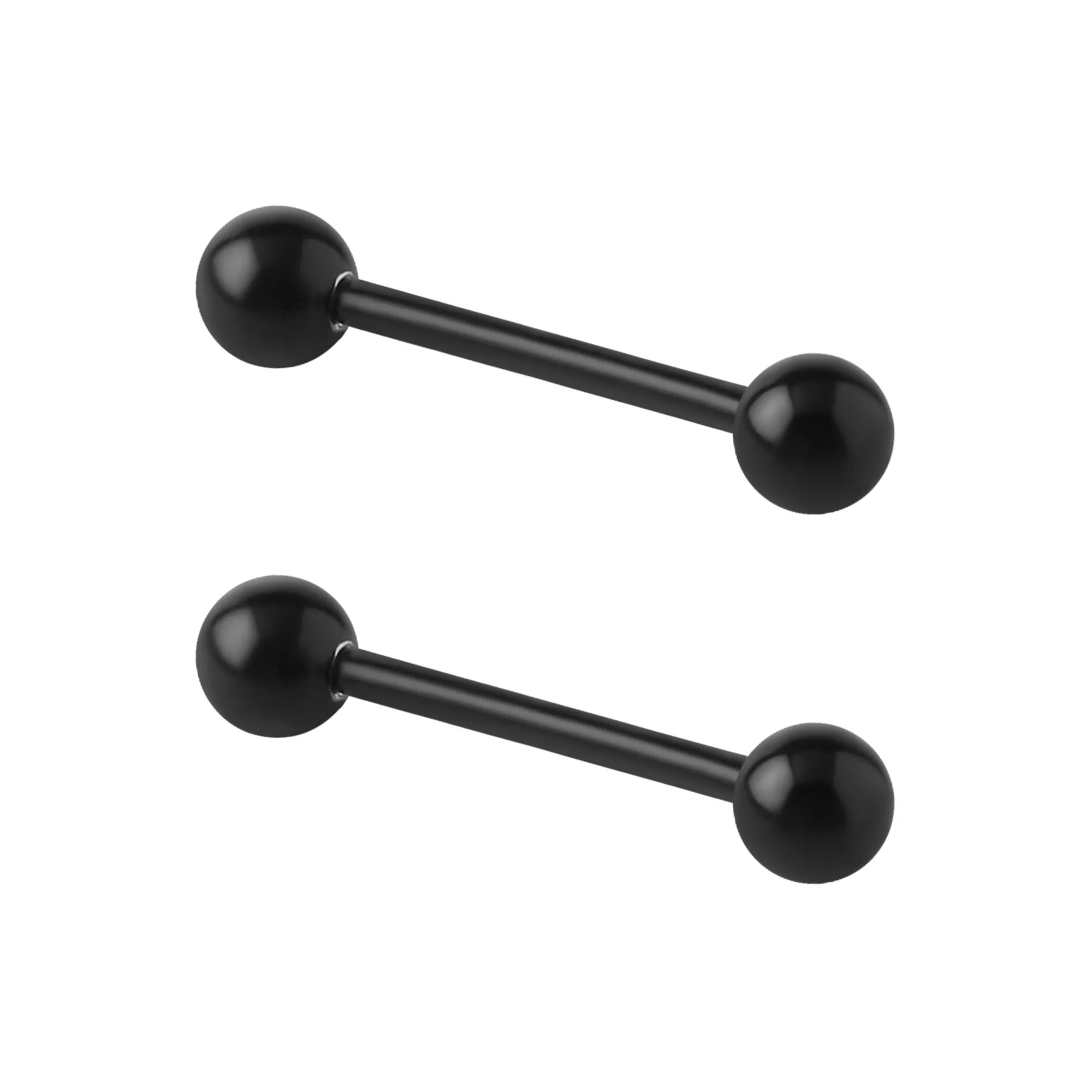 Black Bioflex Nipple Barbells - 14 Gauge at Spencer's