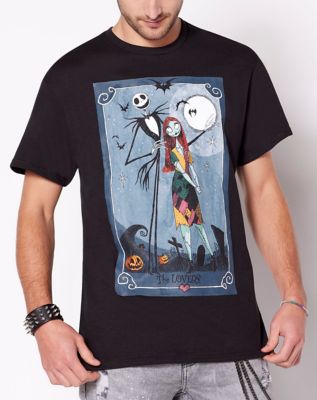 The Lovers Tarot T Shirt - The Nightmare Before Christmas