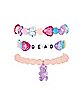 Multi-Pack Hearts and Stars Beaded Bracelets - 3 Pack