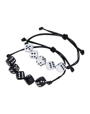 Retro Vintage Black and White Dice GF Bracelet and Earrings Set – My Mystic  Gems